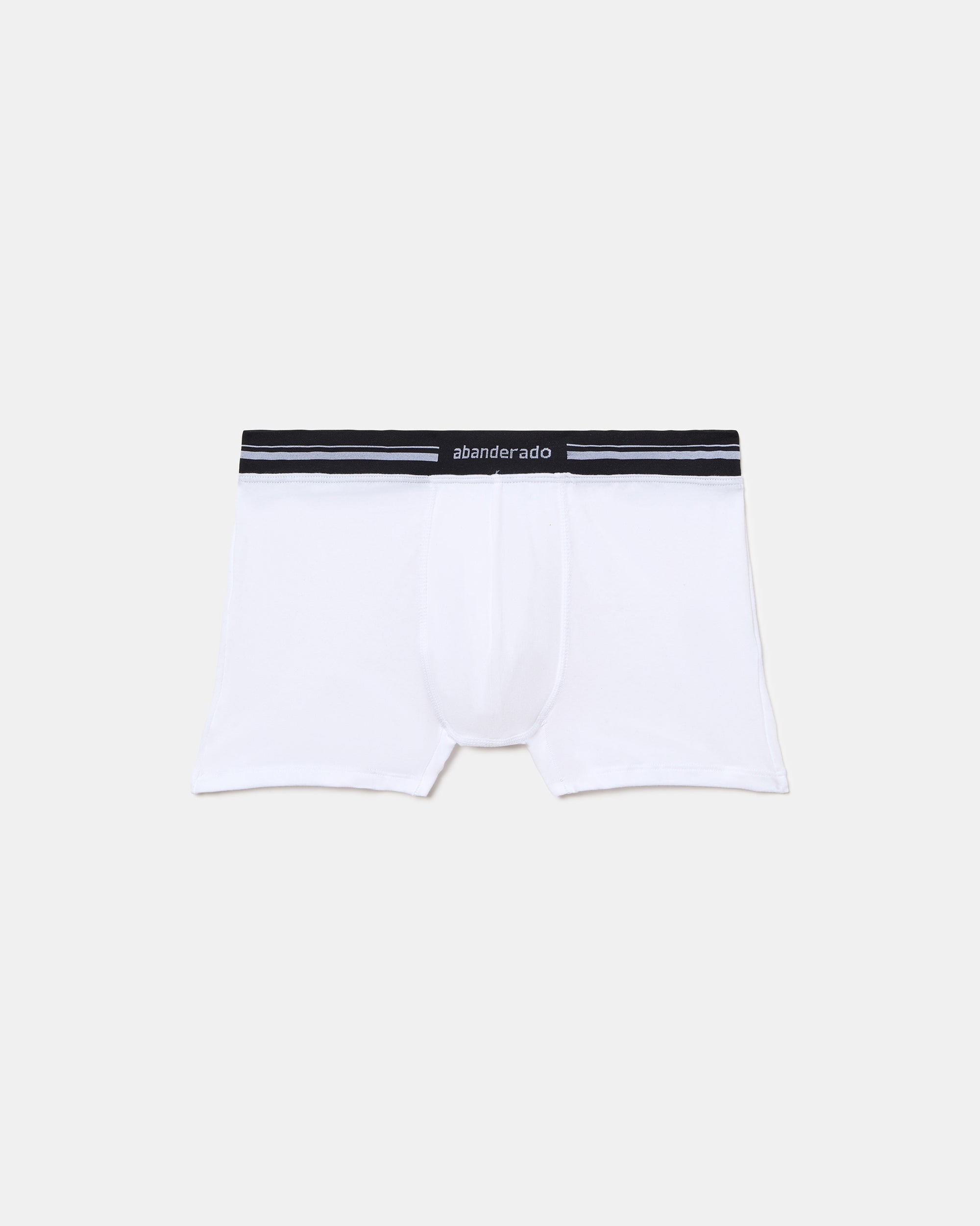Abanderado Bóxer Cerrado Cintura Extra Suave Algodón Elástico blanco hombre