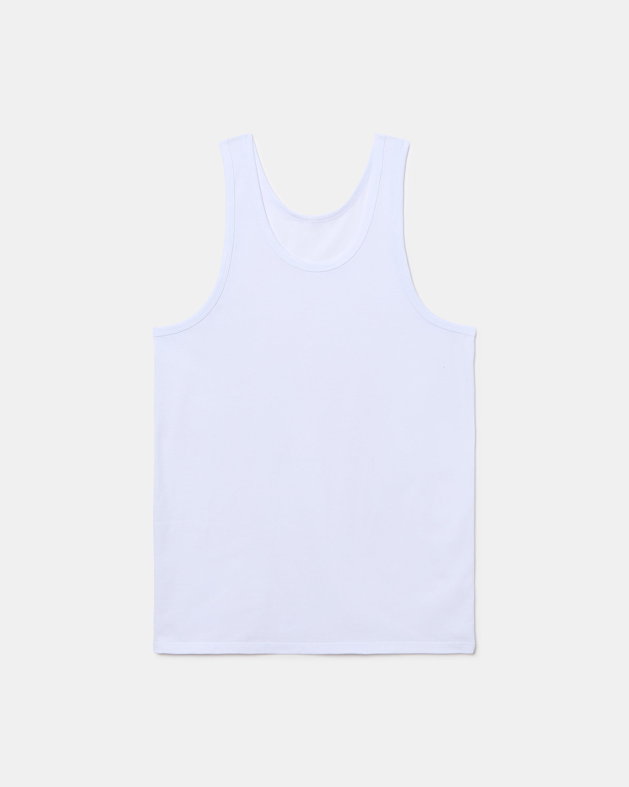 Abanderado Camiseta de Tirantes Tecnología Termorreguladora Regul'activ Algodón Elástico blanca hombre