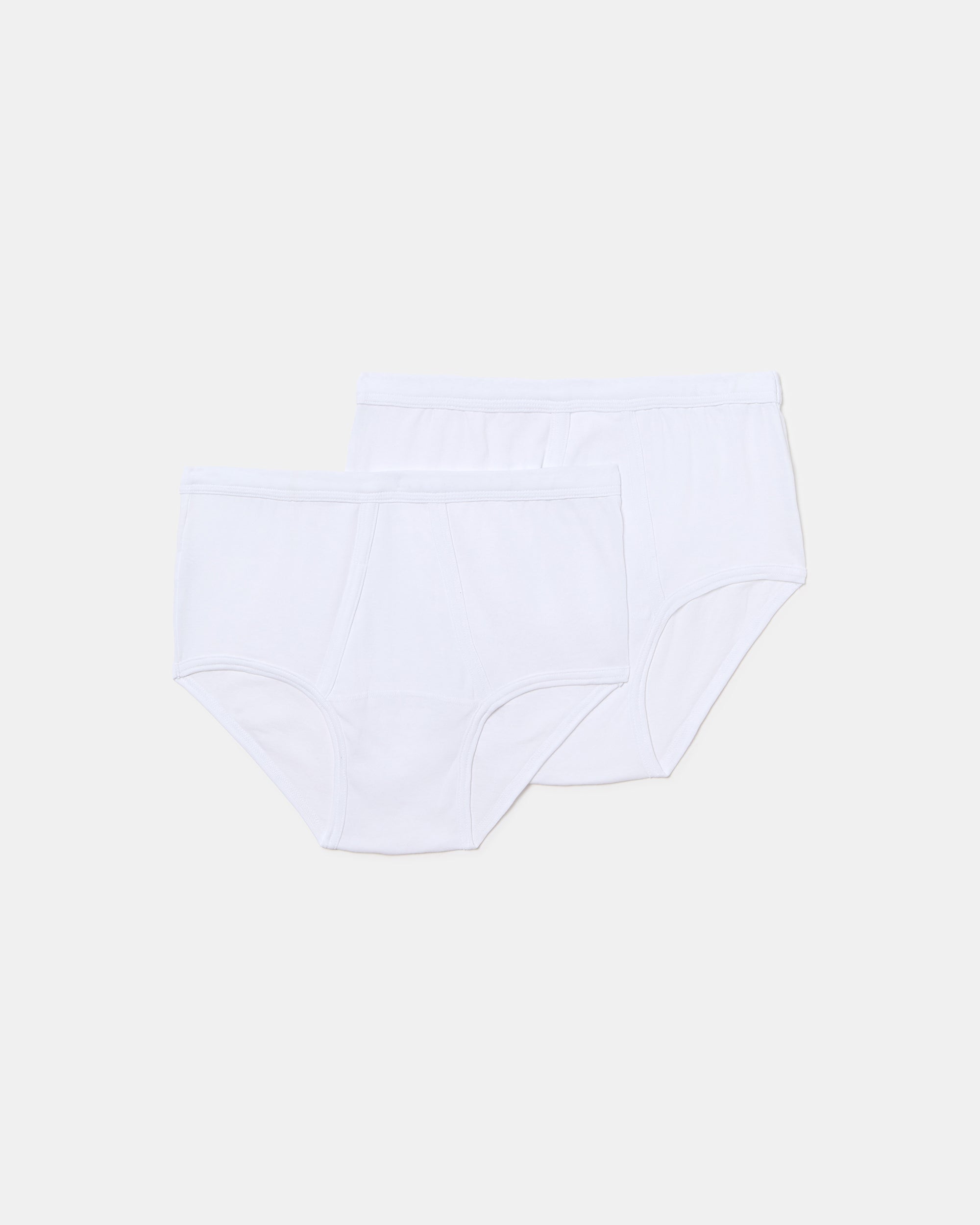 Abanderado Pack 2 Braslips Abiertos 100% Algodón Clásico Canalé blanco hombre