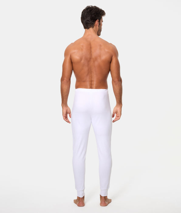 Abanderado Calzoncillo Térmico Largo Algodón 100% blanco hombre