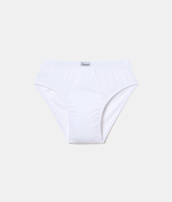 Abanderado Slip Cerrado Junior 100% Algodón blanco niño