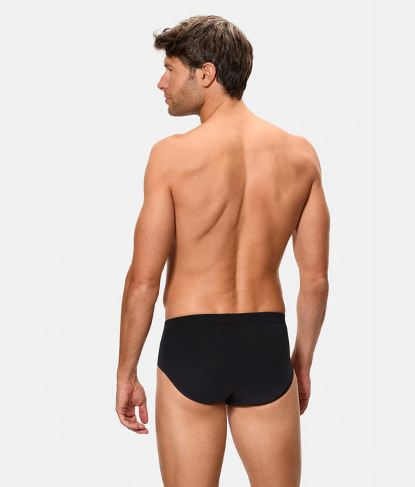 Abanderado Men's 100% Black Cotton Open Brief