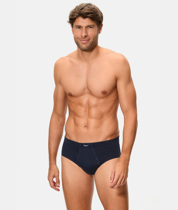 Abanderado Pack de 4 Cuecas Abertas 100% Algodão Azul Marinho para Homem