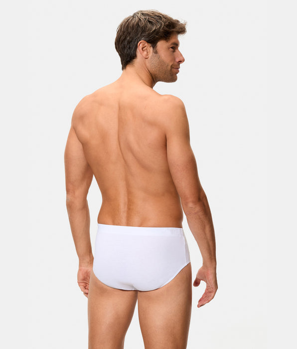 Abanderado Slip Abierto Algodón 100% blanco hombre