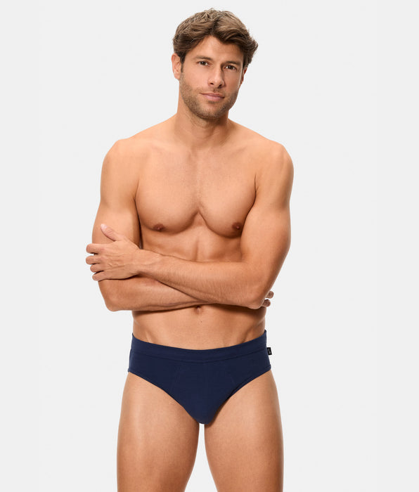 Abanderado Pack of 2 Closed Briefs 100% Cotton Multipack Style Grey and Black Men