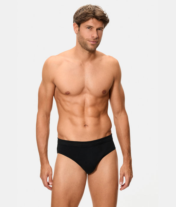Abanderado Pack of 2 Closed Briefs 100% Cotton Multipack Style Grey and Blue Men
