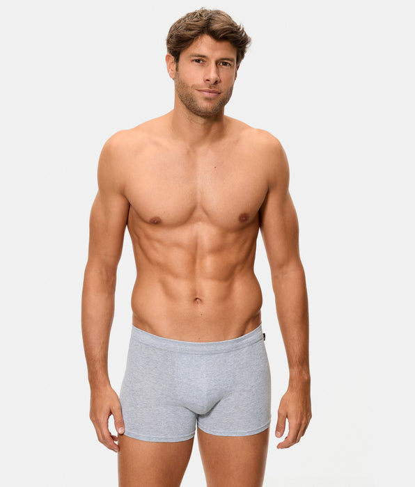 Abanderado Pack de 2 Boxers Fechados 100% Algodão Multipack Estilo Cinza e Preto Homem