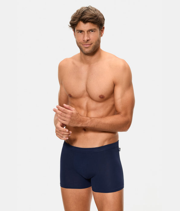 Abanderado Pack of 2 Closed Boxers 100% Cotton Multipack Style Grey and Black Men
