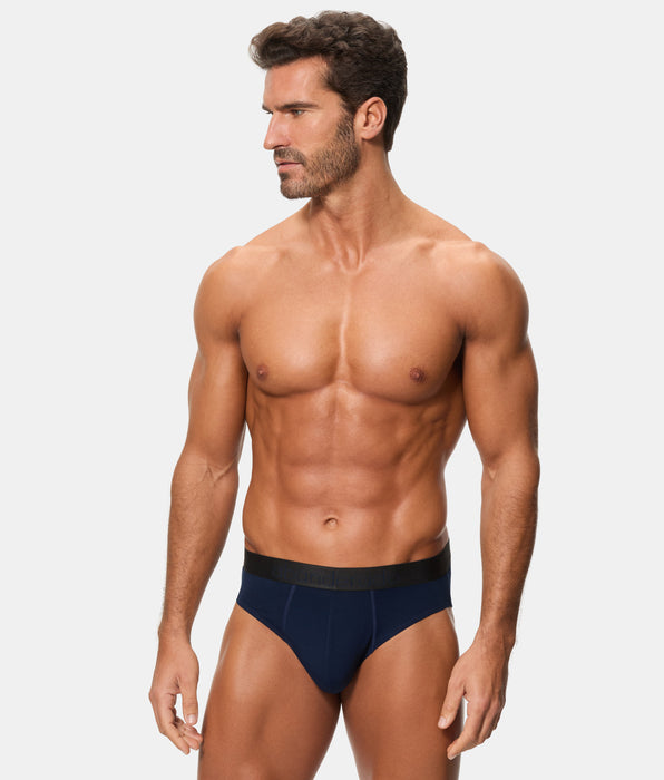 Abanderado Pack 2 Slips Cerrados Línea Premium Sensitive azul oscuro y lavanda hombre