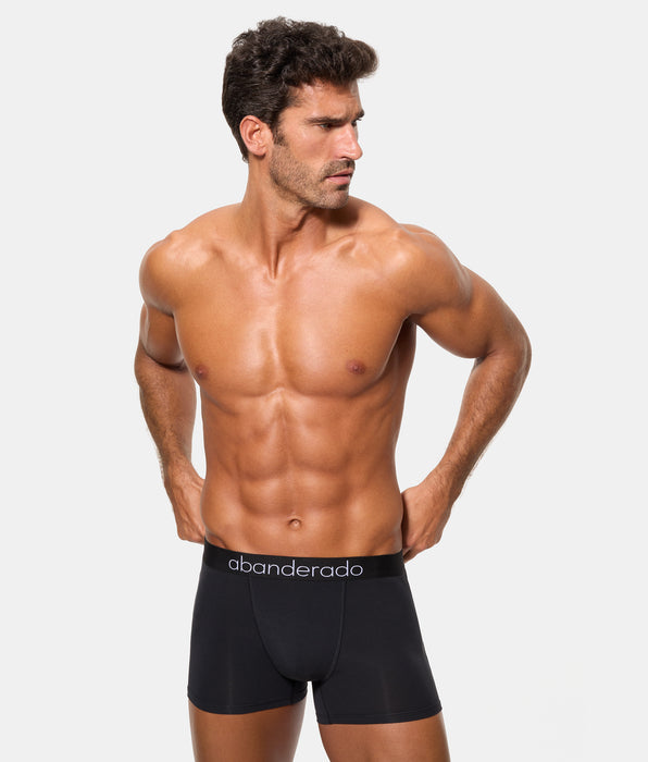 Abanderado Pack 2 Bóxer Cerrados Línea Premium Sensitive negro y kaki hombre