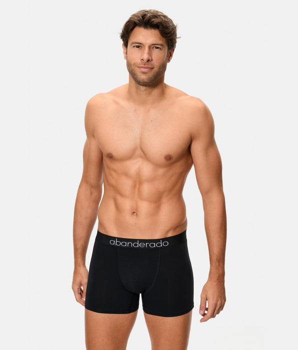 Abanderado Pack de 2 Boxers Fechados Premium Sensitive Line preto e caqui para homem