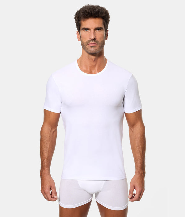 Abanderado Short-sleeve T-shirt round Neck white Thermoregulating Regul’activ men Abanderado