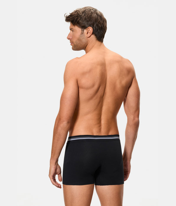 Abanderado Bóxer cerrado de hombre con cintura extrasuave compresión inteligente negro