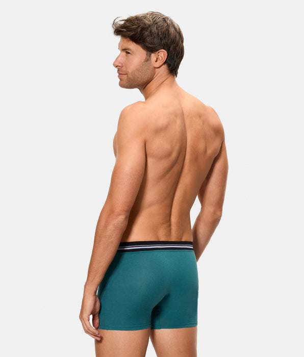 Abanderado Bóxer cerrado de hombre con cintura extrasuave compresión inteligente verde