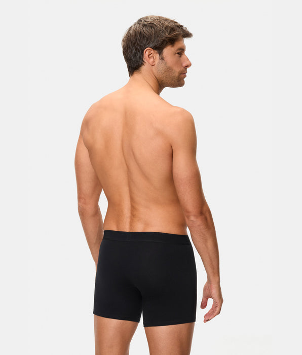 Abanderado Bóxer cerrado algodón Supima alta calidad negro