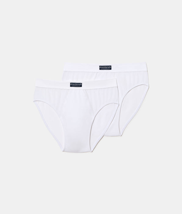 Abanderado Pack de 2 cuecas abertas 100% algodão, multipack, estilo branco, homem