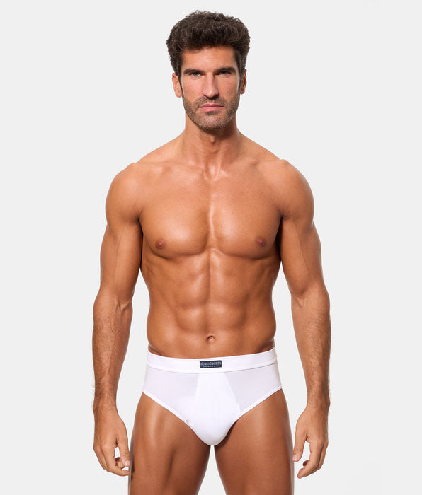 Abanderado Pack 2 Slips Abiertos 100% Algodón Multipack Estilo blancos hombre