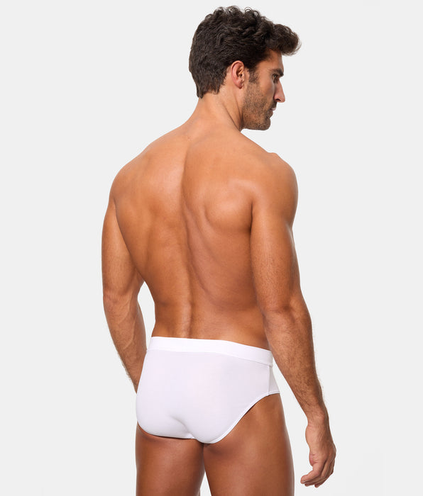 Abanderado Pack 2 Slips Abiertos 100% Algodón Multipack Estilo blancos hombre