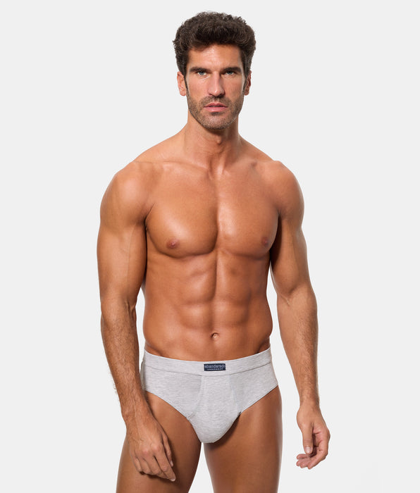 Abanderado Pack of 2 Open Briefs 100% Cotton Multipack Black and Grey Vigoré Men's Style