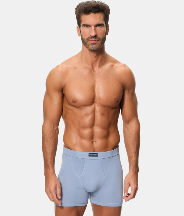 Abanderado Pack of 2 Open Boxers 100% Cotton Multipack Style Blue Print Tie Men