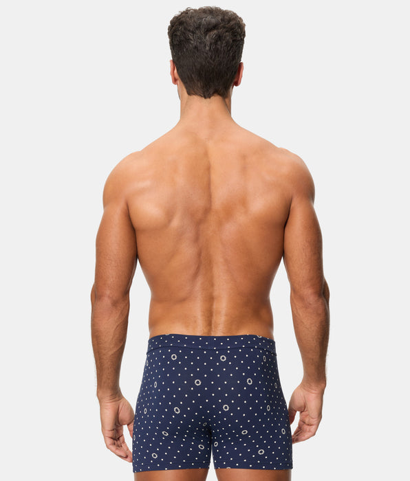 Abanderado Pack 2 Bóxers Abiertos 100% Algodón Multipack Estilo azul granate logo hombre