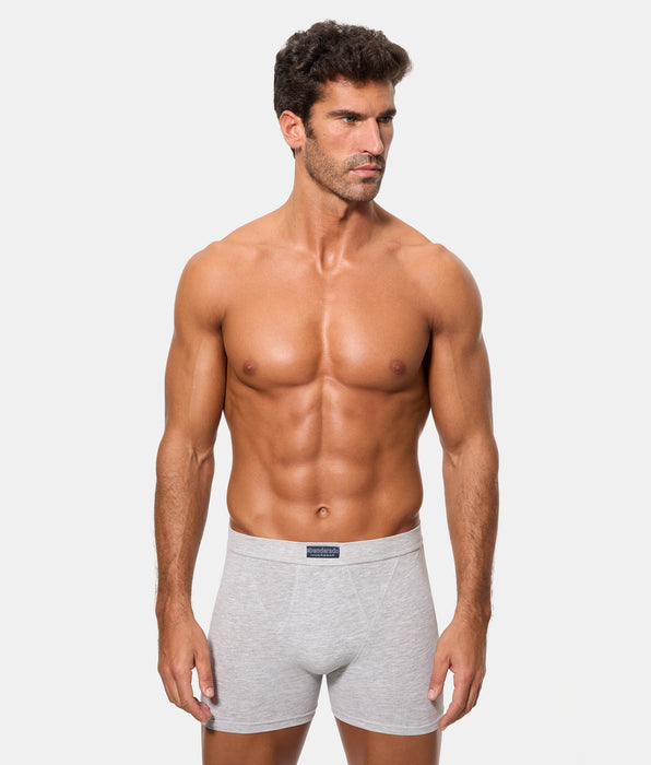 Abanderado Pack of 2 Open Boxers 100% Cotton Multipack Black and Grey Vigoré Men's Style