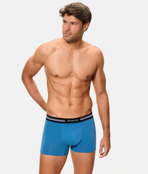 Abanderado Bóxer de hombre con cintura extra suave azul